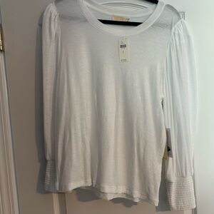 Nation LTD Classic White Long Sleeve Tee